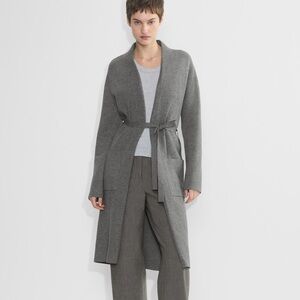 NWOT Aritzia Babaton Ty Long Belted Cardigan Grey size XSmall